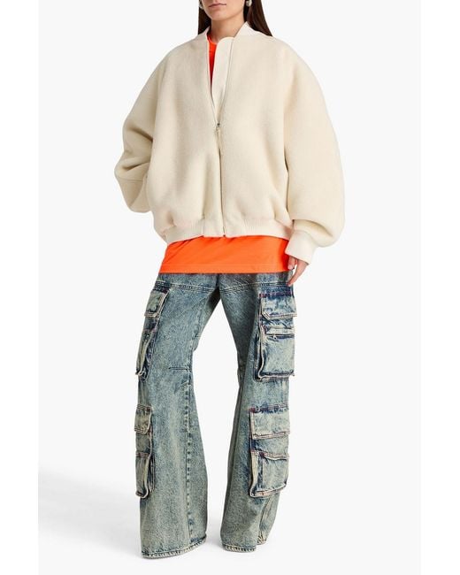 Jacquemus Natural Alpaca And Wool-blend Velour Jacket