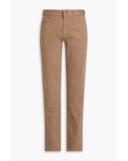 Canali Hose aus twill aus einer baumwollmischung in Natural für Herren