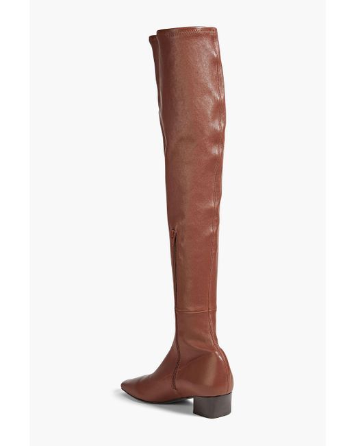By Far Brown Colette Stretch-leather Knee Boots