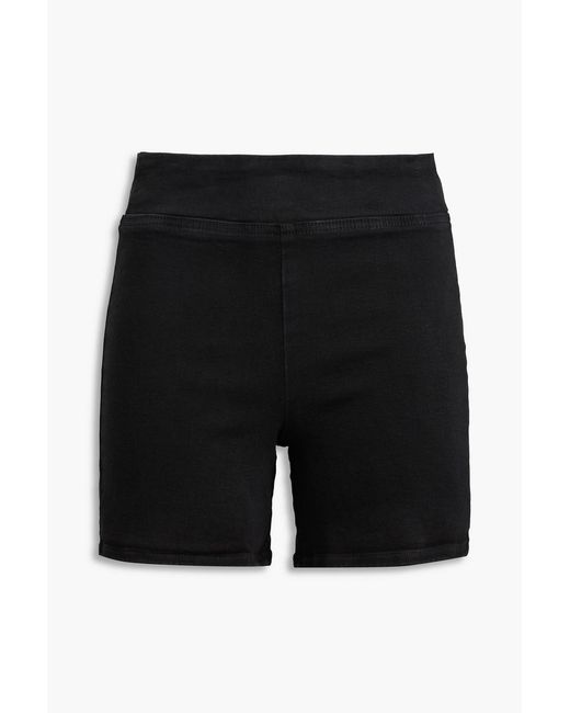 FRAME Black Jetset Denim Shorts