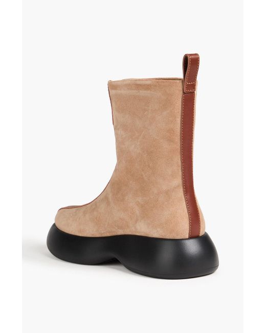 3.1 Phillip Lim White Mercer chelsea-boots aus veloursleder mit reißverschlussdetails