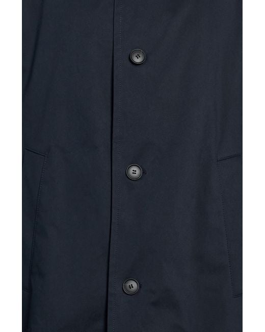 Boss Blue Cotton-blend Tweed Coat for men