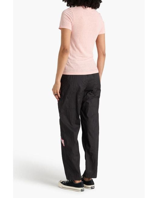 Isabel Marant Black Dexton Shell Tapered Pants