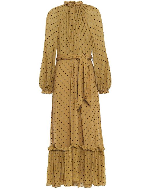 Zimmermann Gathered Swiss-dot Silk 
