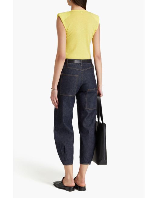 Tibi Yellow Wool-blend Tank