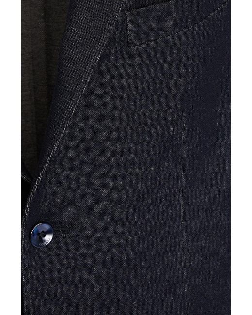 Boglioli Blue Jacquard-knit Cotton Blazer for men