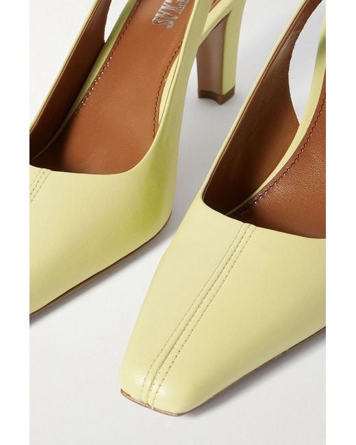Paris Texas Metallic Belle Leather Slingback Pumps