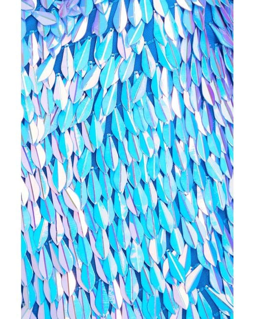 retroféte Blue Valley trägerloses minikleid aus tüll mit pailletten