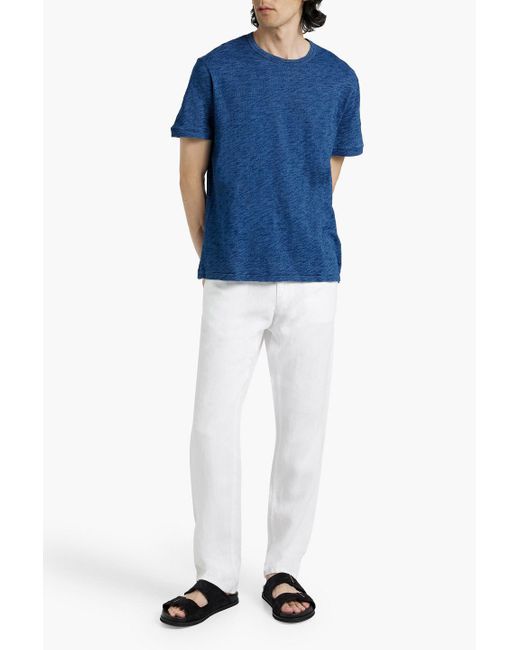 Alex Mill Blue Slub Cotton-jersey T-shirt for men