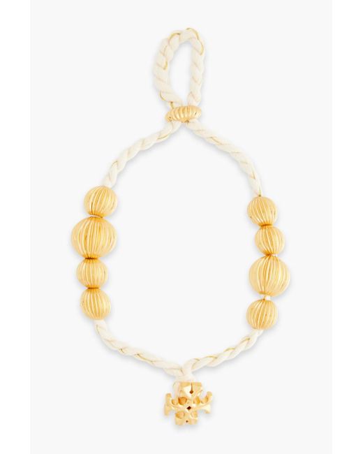 Tory Burch Synthetic Goldtone Bracelet in White Lyst Canada