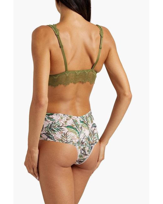 Cosabella Green Allure Stretch-lace Bralette
