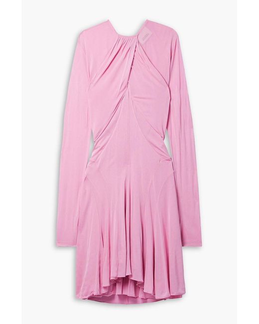 Isabel Marant Pink Rosema Draped Stretch-jersey Mini Dress