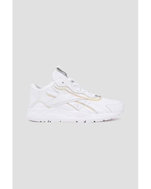 Reebok X Victoria Beckham Bolton Pebbled-leather Sneakers in White for Men  | Lyst