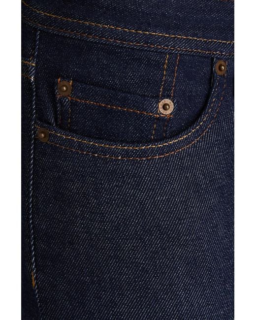 Acne Blue Mid-rise Skinny Jeans