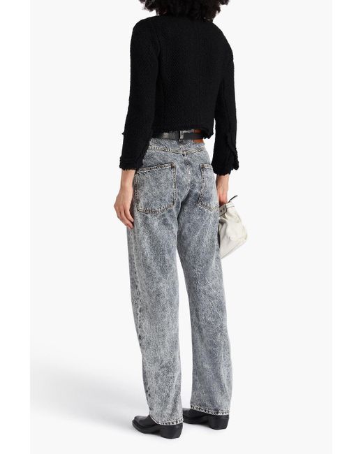 Isabel Marant Black Wool-blend Bouclé Jacket