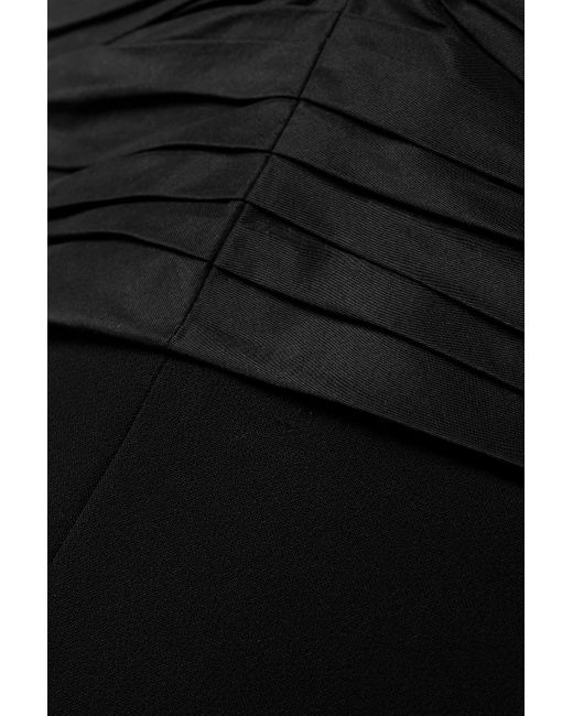 Carolina Herrera Black Trägerloser jumpsuit aus crêpe, taft und tüll
