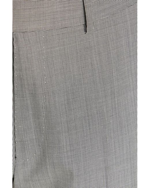 Dunhill Gray Houndstooth Wool And Silk-Blend Pants for men