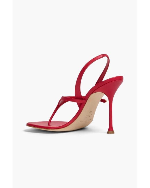 Magda Butrym Red Slingback-sandalen aus leder