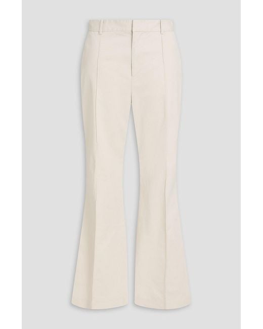Polo Ralph Lauren Natural Stretch-cotton Twill Flared Pants