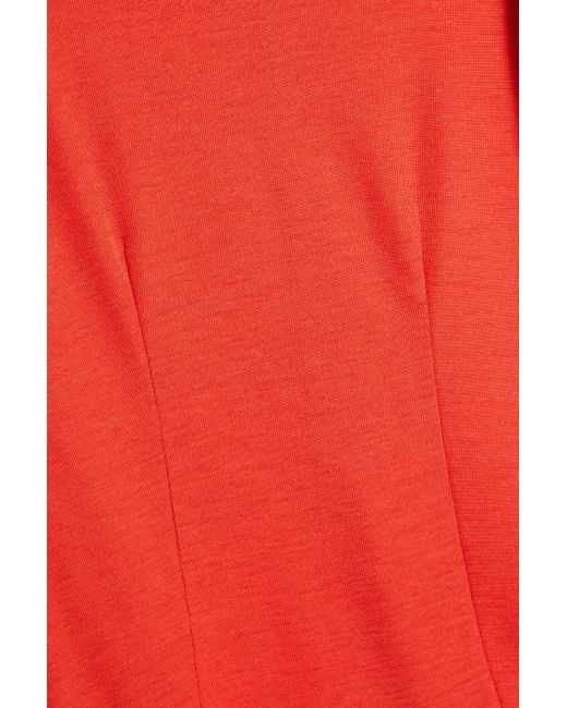 Rag & Bone Red Harlow Wool-jersey Maxi Dress