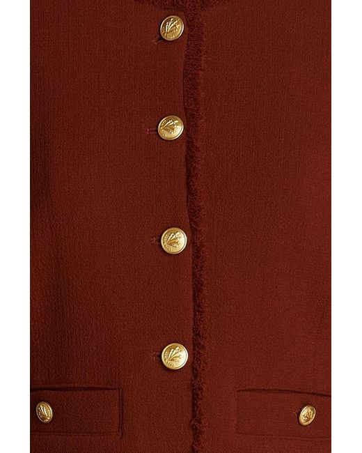 Rag & Bone Brown Carmen Wool-crepe Jacket