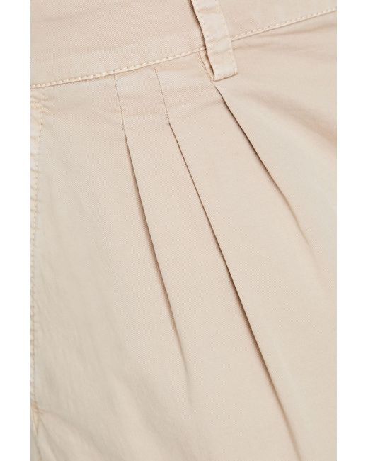 Dolce & Gabbana Natural Appliquéd Stretch-cotton Cargo Shorts for men