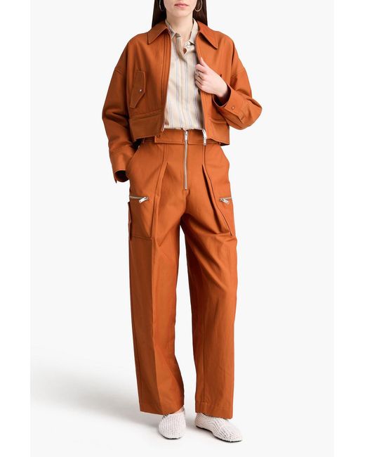3.1 Phillip Lim Orange Cotton-blend Cargo Pants