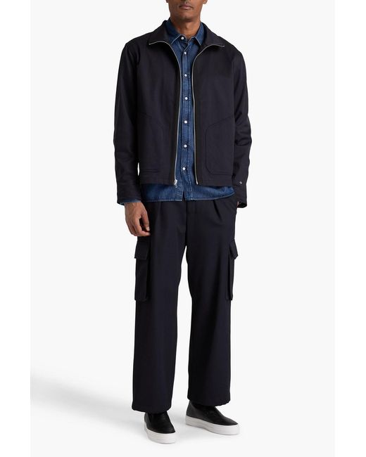 Rag & Bone Blue Isaac Wool-blend Twill Jacket for men
