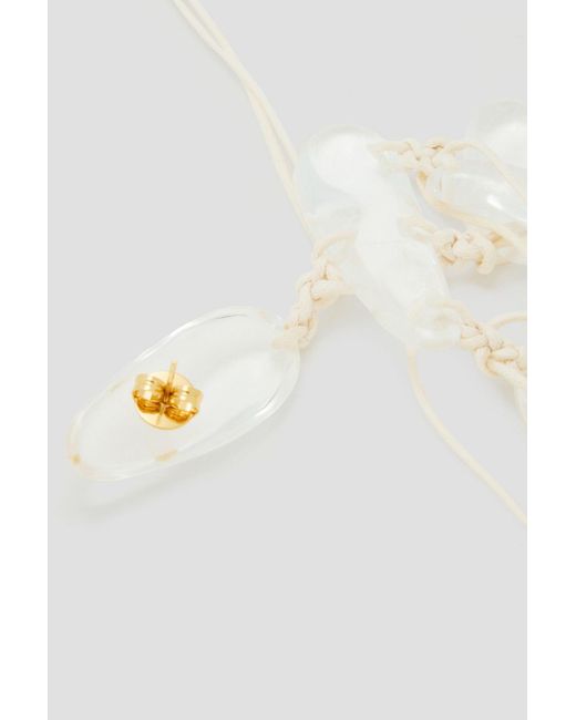 Zimmermann White Gold-tone Crystal Earrings