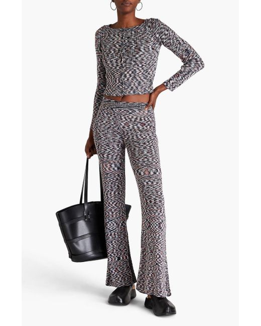 Missoni Blue Space-dyed Flared Pants