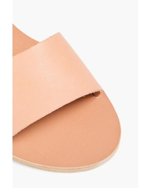 Ancient Greek Sandals Pink Kaliroi Leather Sandals
