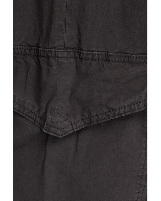 Ganni Black Cotton-blend Cargo Pants