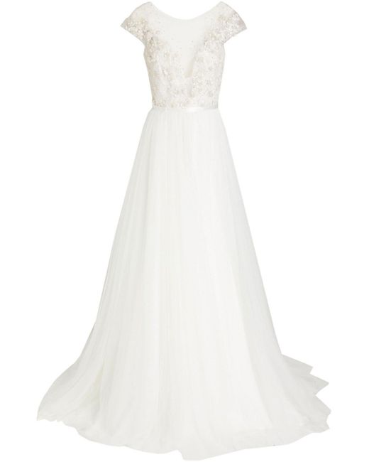 theia embellished tulle gown