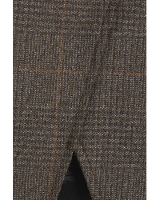 A.L.C. Black Rylee minirock aus tweed mit karomuster und wickeleffekt