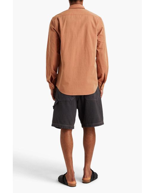 Jacquemus Orange Meio Woven Shirt for men