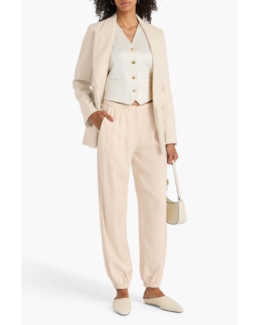 Joseph Natural Taio Twill Tapered Pants