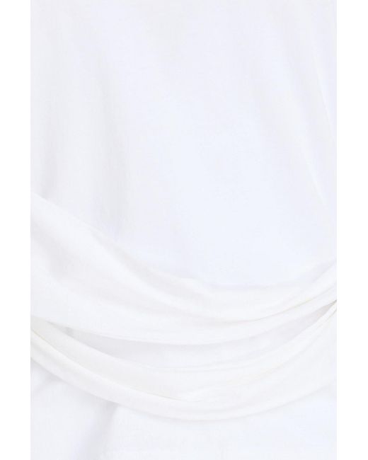 Theory White Pima Cotton-Jersey T-Shirt