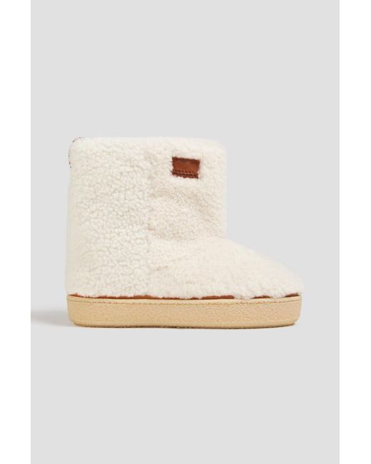 Isabel Marant Natural Frieze Shearling Snow Boots