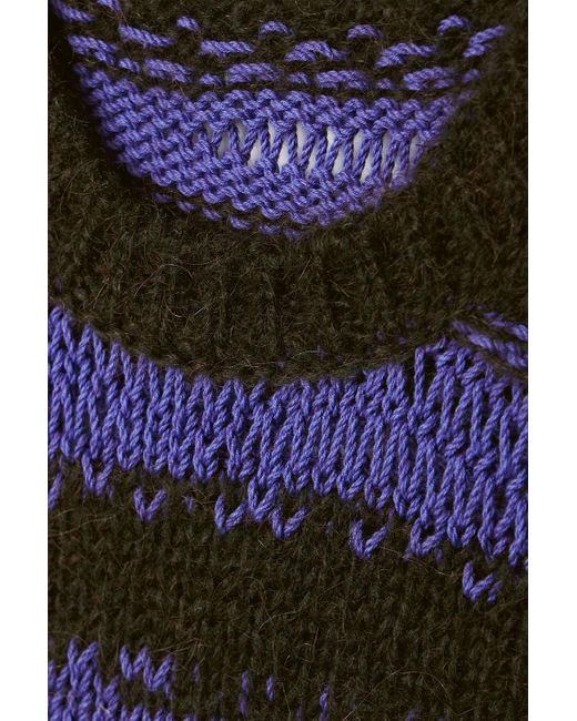 Acne Black Striped Knitted Vest
