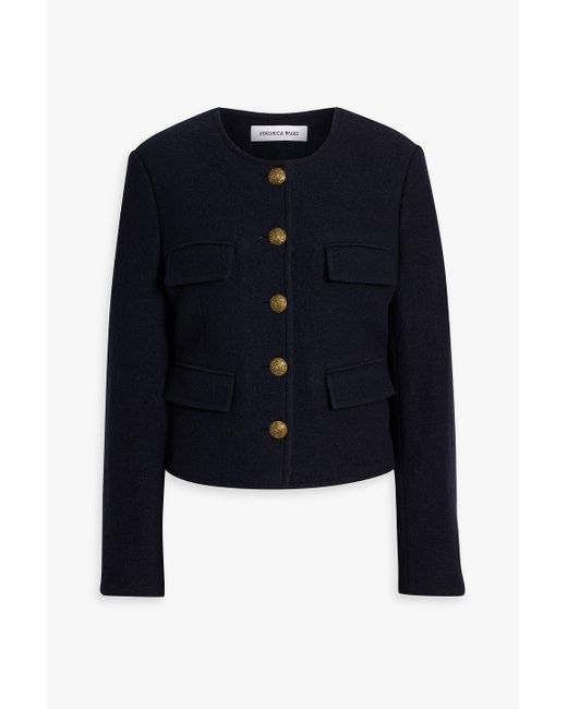 Veronica Beard Blue Leslie Wool Jacket