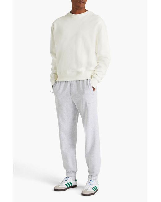Adidas Originals White French Cotton-terry Sweatshirt for men