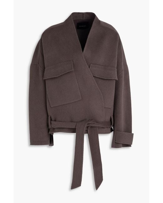 A.Emery Brown Ames Wool-Blend Twill Jacket