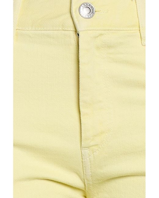 Isabel Marant Yellow Vikira High-Rise Slim-Leg Jeans
