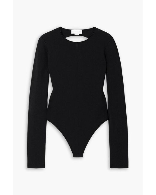 Stella McCartney Black Open-Back Knitted Bodysuit