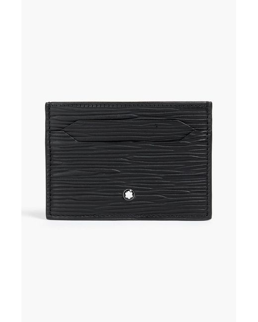 Montblanc Black Textured-Leather Cardholder for men