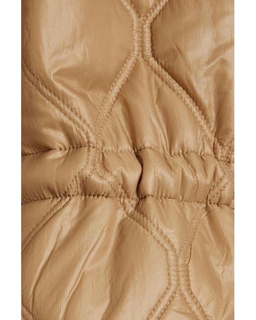 Ganni Natural Quilted Shell Jacket