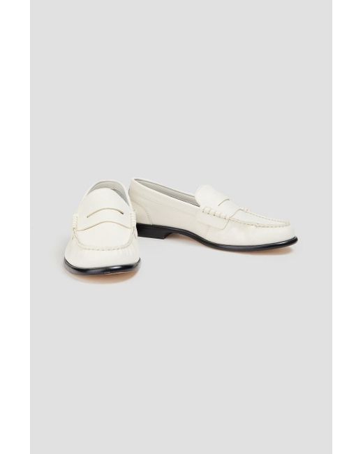 Rag & Bone White Carter Leather Loafers