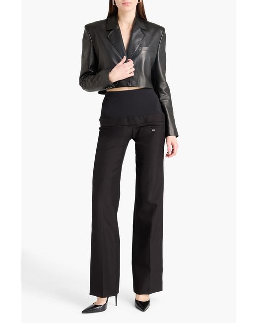 Coperni Black Crepe Bootcut Pants