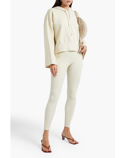 Yeezy Ribbed Jersey leggings in Natural