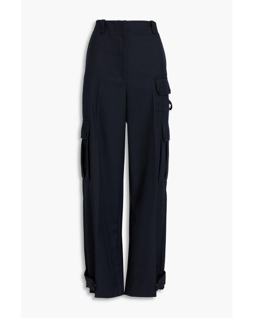 Sandro Blue Twill Cargo Pants